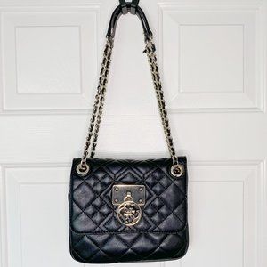 GUESS New Wave Logo Small Black Accordion Purse